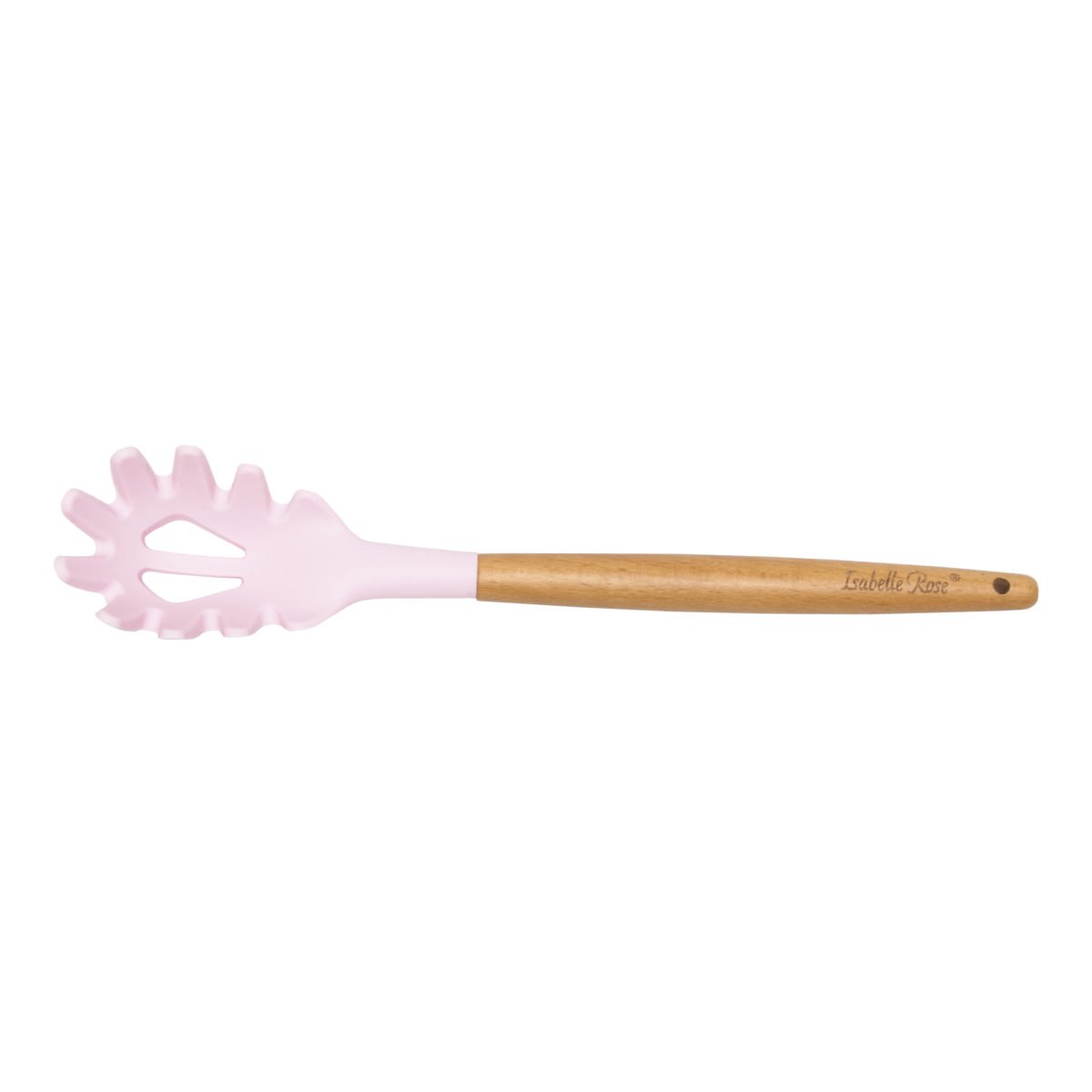 Pastel pink silikone træ spaghetti ske Isabelle Rose