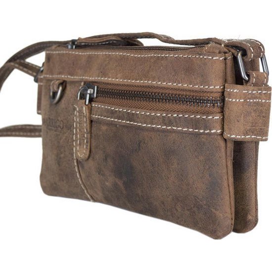 Cuero de bolso de hombro para mujeres | Mini bolso de bolso cruzado con diseño X-over
