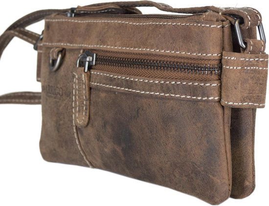 Pelle della borsa a tracolla per donne | Mini borsa a traversa con design X-over