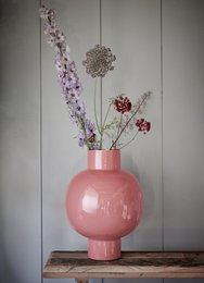 Vase Metal Large Old Pink 31.5x42cm