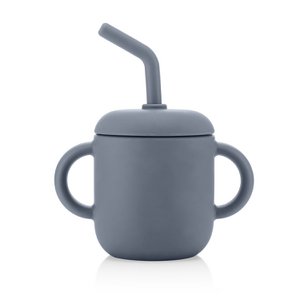 2in1 Trink- und Snackbecher, graublau