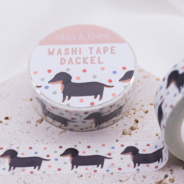 Washi Tape Teckel - Ruban adhésif Dog Washi Tape Masking Tape Race de chien