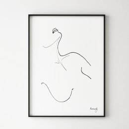Seducción - Línea Escultura Mujer Lámina artística