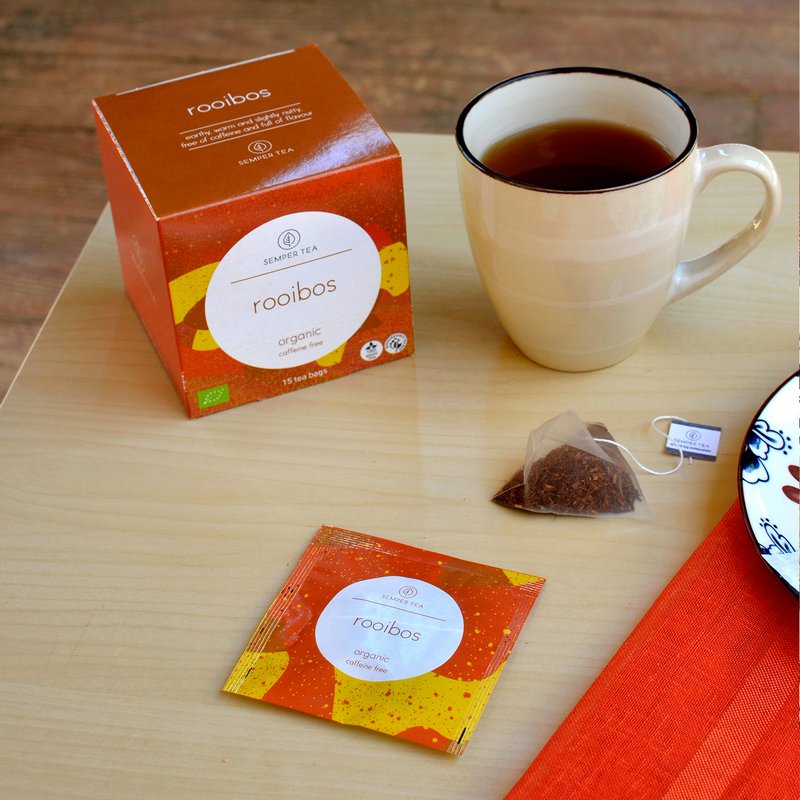 Tè biologico ROOIBOS I Piramide in bustina NO PLASTICA