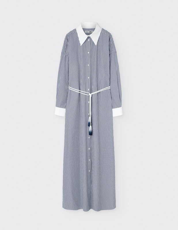 Long-sleeve shirtdress