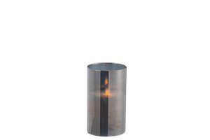J -Line Lamp Shiny - Glass - Gray - Small - LED lights