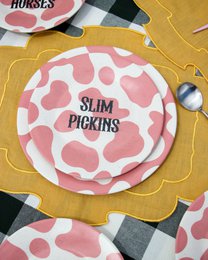 Dessertplatte "Slim Pickins" Cowgirl -Ära