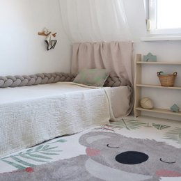 Nouby stone gevlochten bed slaapkamer 3 strengen