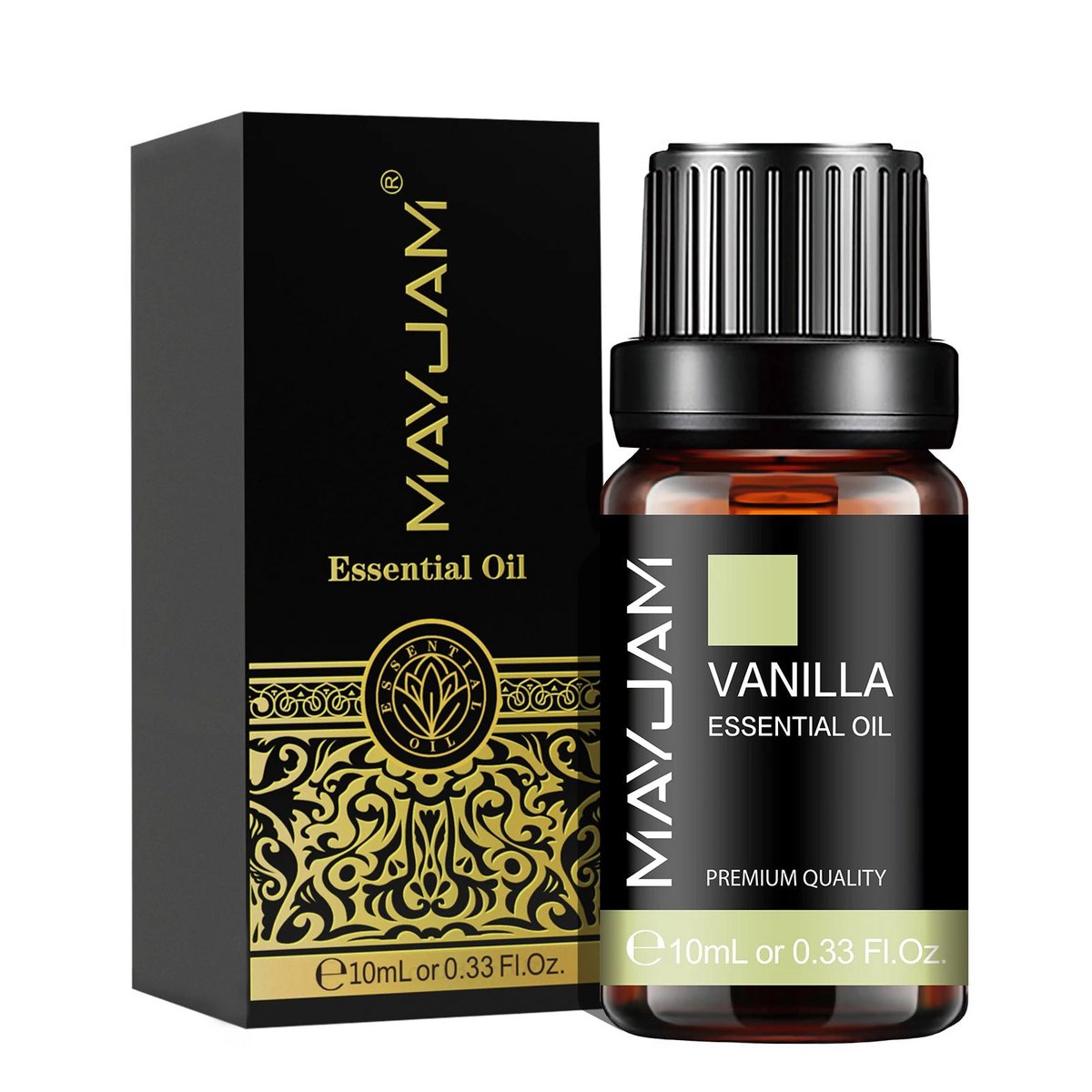 MAYJAM 10ML Lavender Lemongrass Jasmine Vanilla Eucalyptus Rose Lemon Essential Oil For Humidifier Diffuser Candle Making
