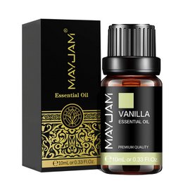 MAYJAM 10ML Lavender Lemongrass Jasmine Vanilla Eucalyptus Rose Lemon Essential Oil For Humidifier Diffuser Candle Making