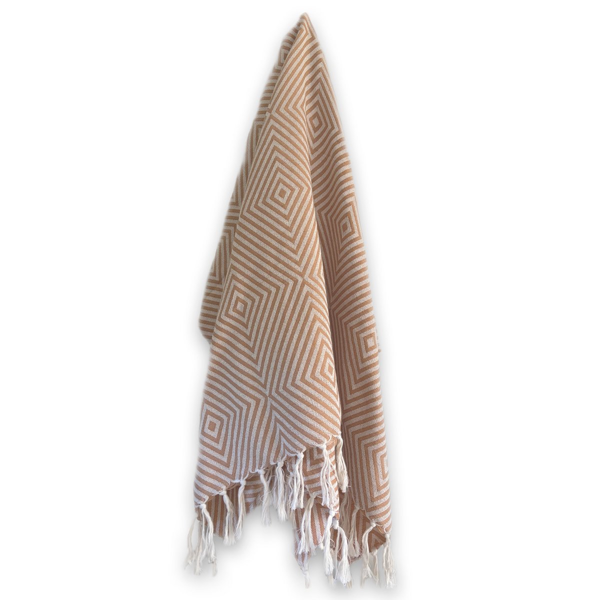 Plaid Oslo Wool Cotton - Beige Cinnamon - 120x150cm