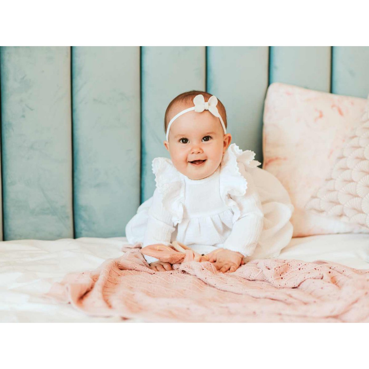 Carmella white dress for new born baby girl