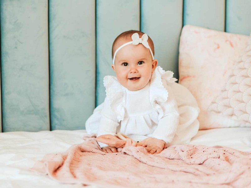 Carmella white dress for new born baby girl