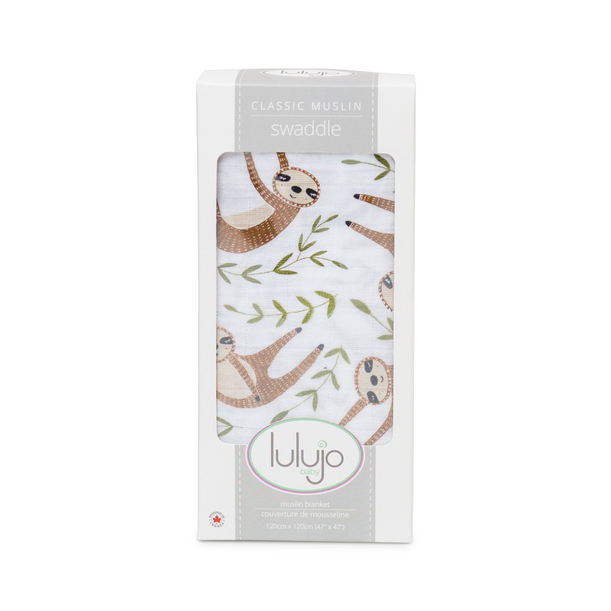 Swaddle Lulujo 120x120 - Paresseux moderne