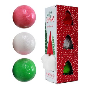 Set van 3 kerstgonk-badbommen
