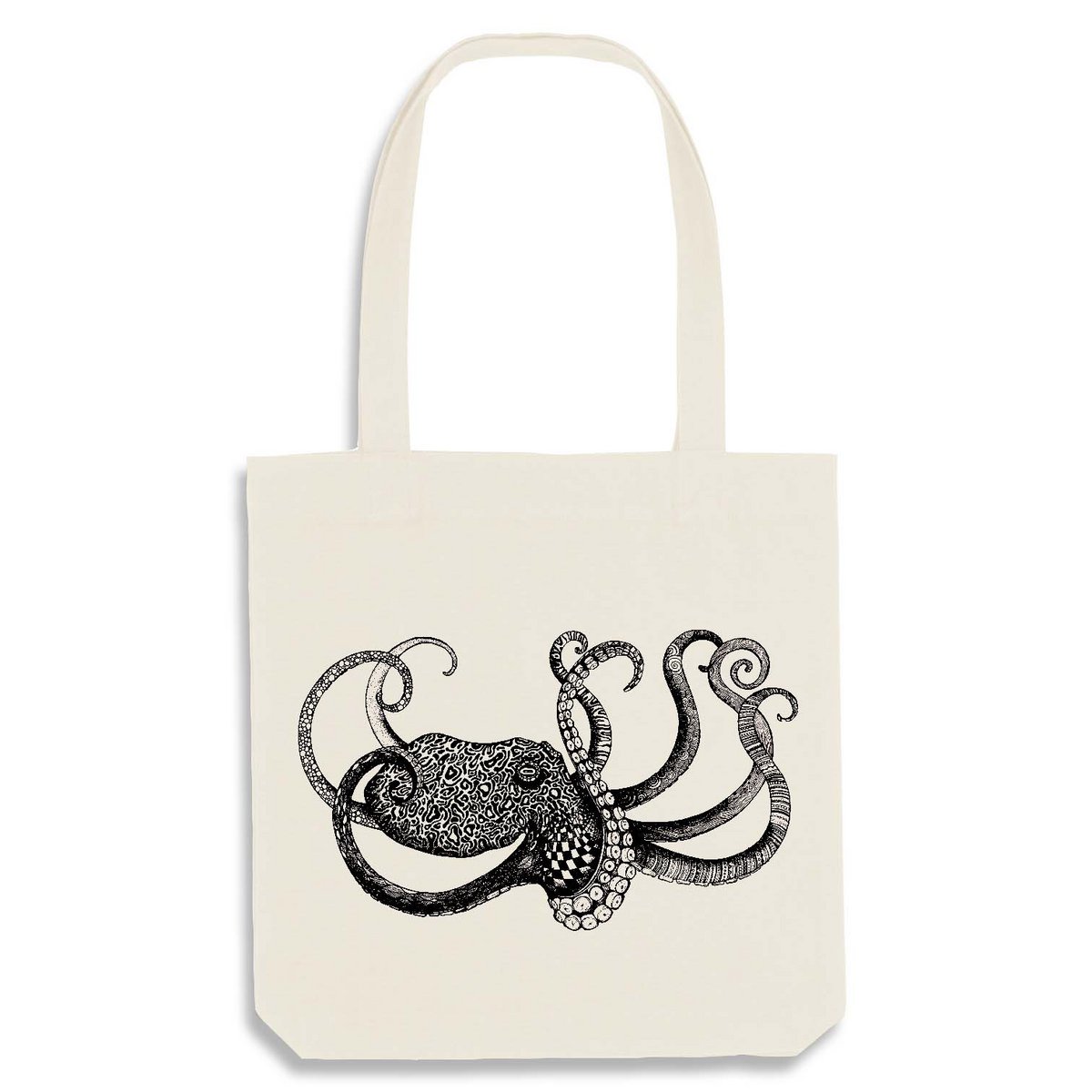 Burlap bag - octopus