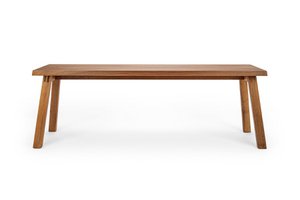Elegante bank »Fritz« van notenhout