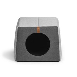 UP&DOWN niche pour chien 2en1- gris clair chiné