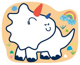 Magic Reveal Art – Dinosaurier