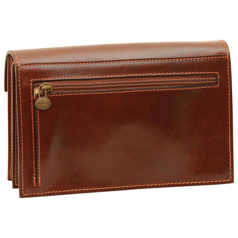 Cowhide clutch - Brown