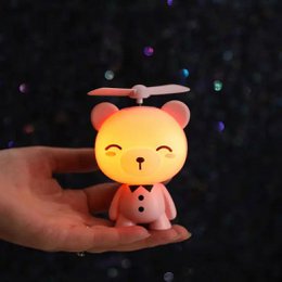 Cute Bears USB Rechargeable Air Cooler Fan