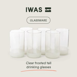 Drinking glasses Clear - Tall (set of 6)