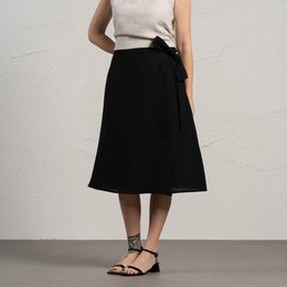 Falda Cruzada De Lino Beverly