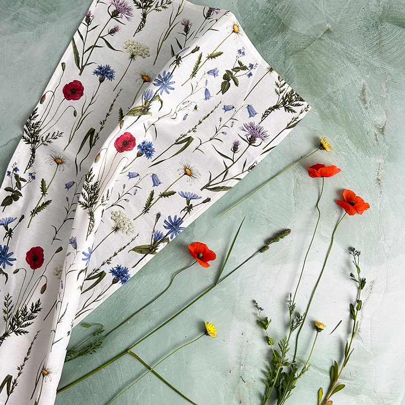 Organic tea towel - Hedgerow