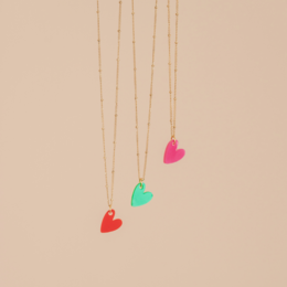 Ketting Lume Charms | Hjerte rødt guld