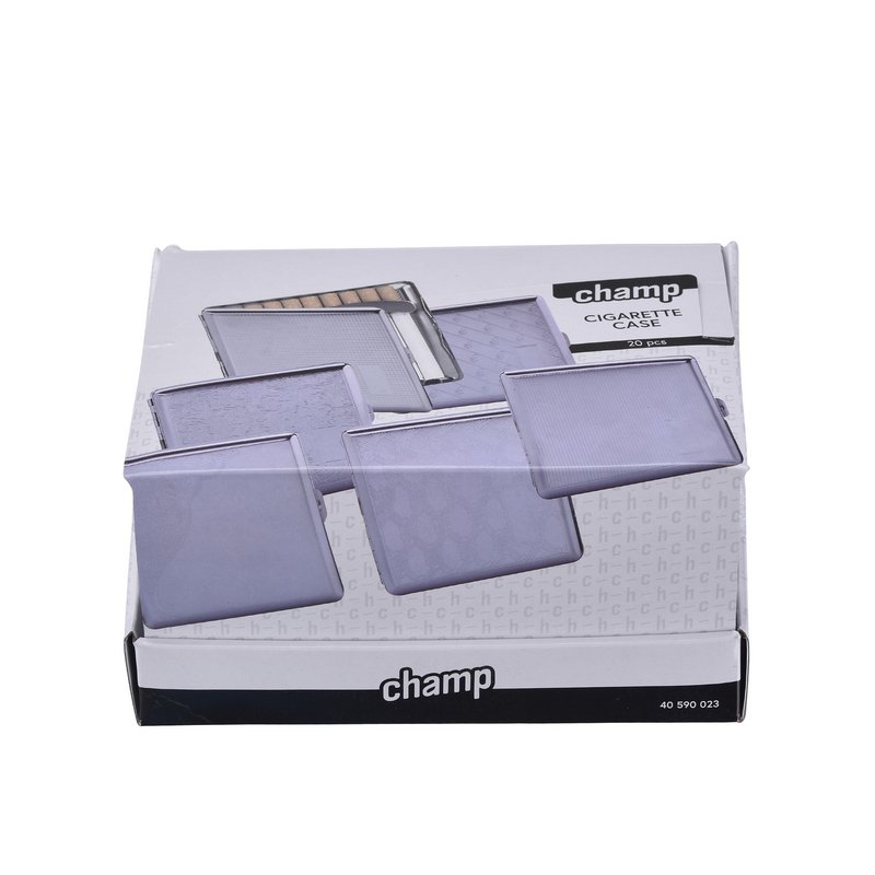 Boîte à Cigarette Métal Etui 20 Cigarettes Métallique Rangement de Cigarettes Porte-cigarettes Argentée Dessin relief Pratique Compact élégante