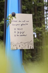 Grass paper notepad drawing wild camping