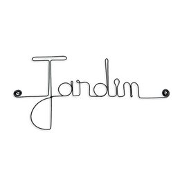 Mot en fil de fer " Jardin "