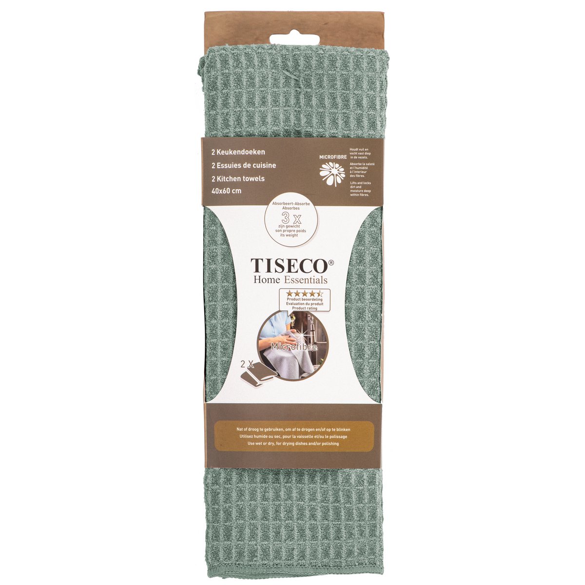Torchon ESSENTIEL - SET/2 - microfibre - 40x60 cm
