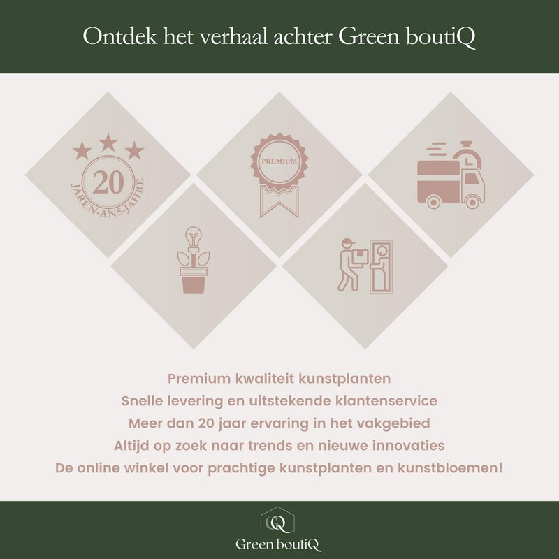 Kunstige blomster Solo - Creme - Viburnum Opulus Grene - x 4 - 75 cm