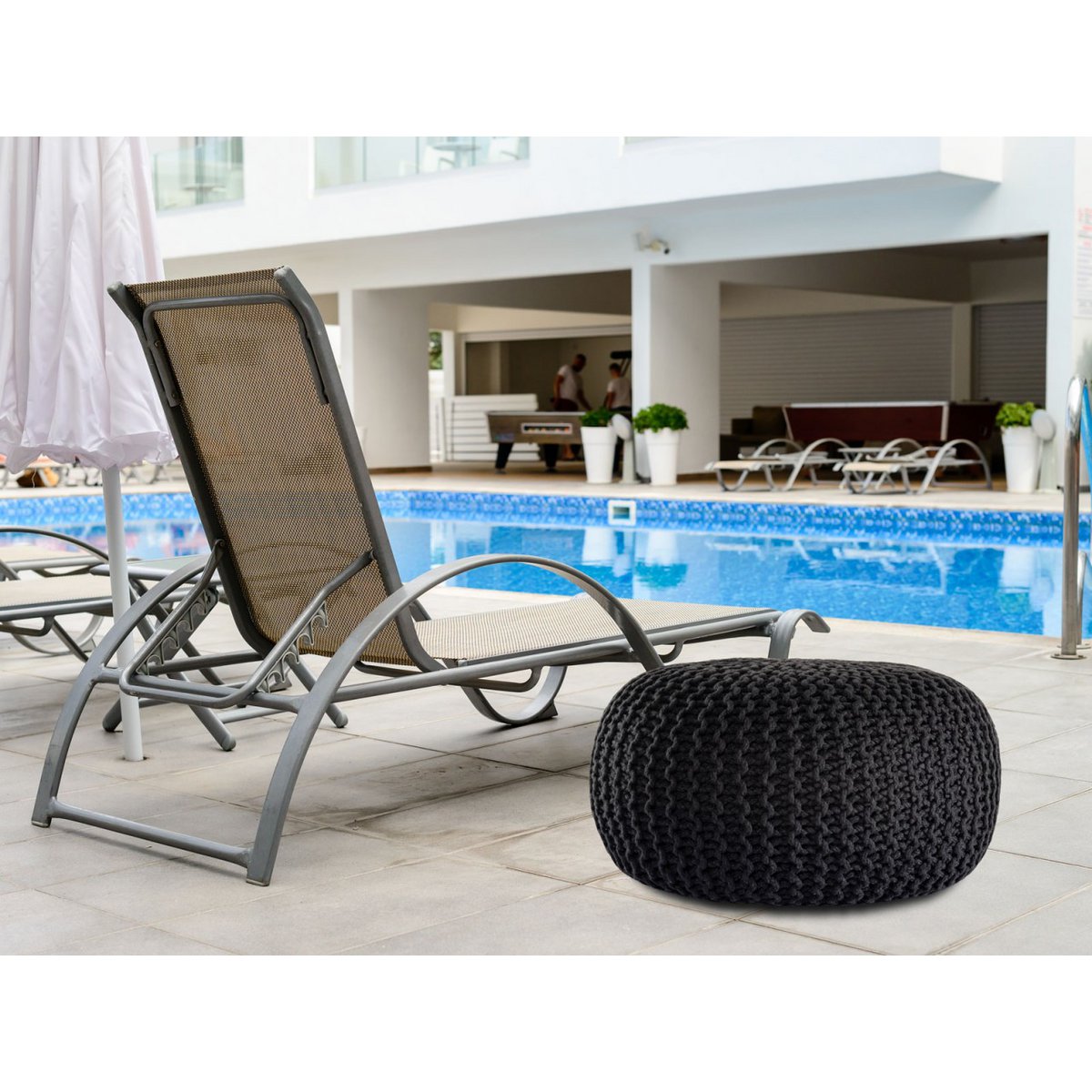 Pouf Outdoor Ø55cm stoel Pouf Terrace Pool Garden