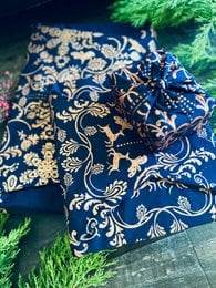 Set of 3 Reusable Recycled Cotton Gift Wrapping MYSTERIOUS Family Pack