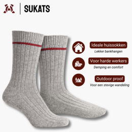 Sukats® Los noruegos | 3 o 6 pares | Calcetines noruegos | Calcetines de lana | Gris o Antracita | Múltiples tamaños
