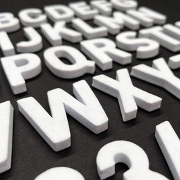 Modern magnetic letters - Unique Colors