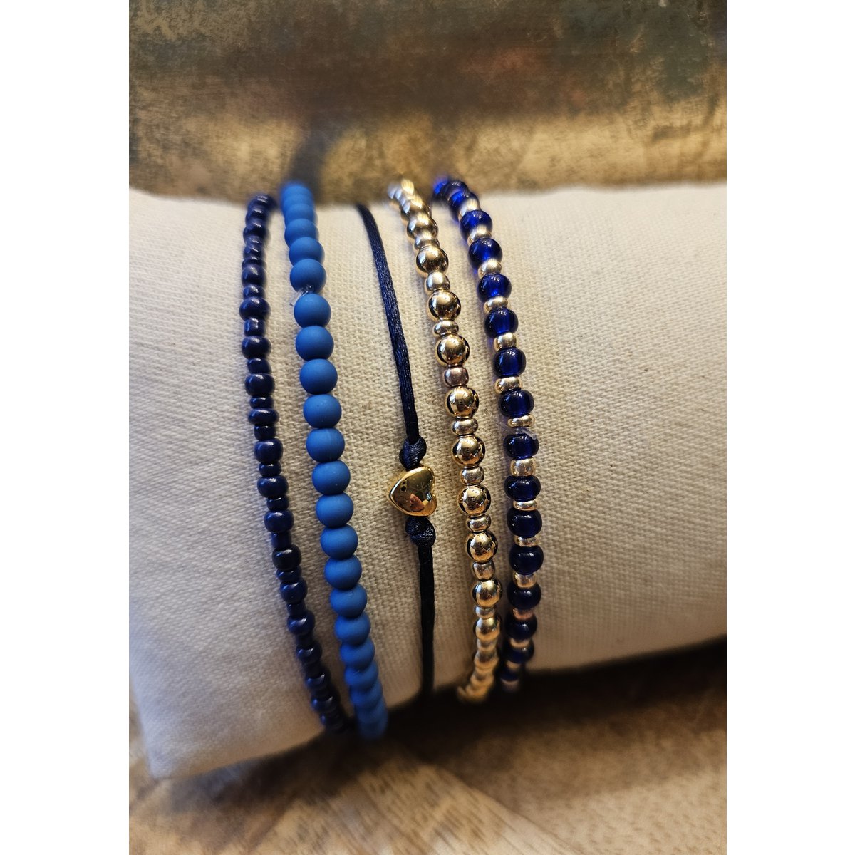 Armbandset Blau