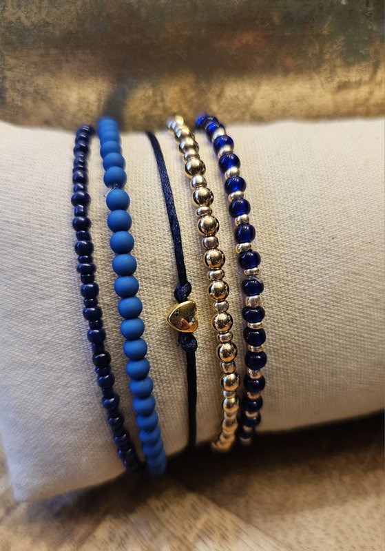 Armbandset Blau