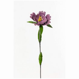 FLEUR D'HIBISCUS EN MÉTAL VIOLET