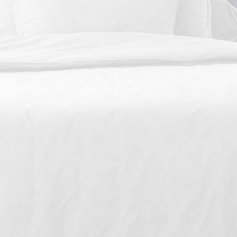 Duvet cover 240x260 cm + 2 pillowcases 65x65 cm white cotton