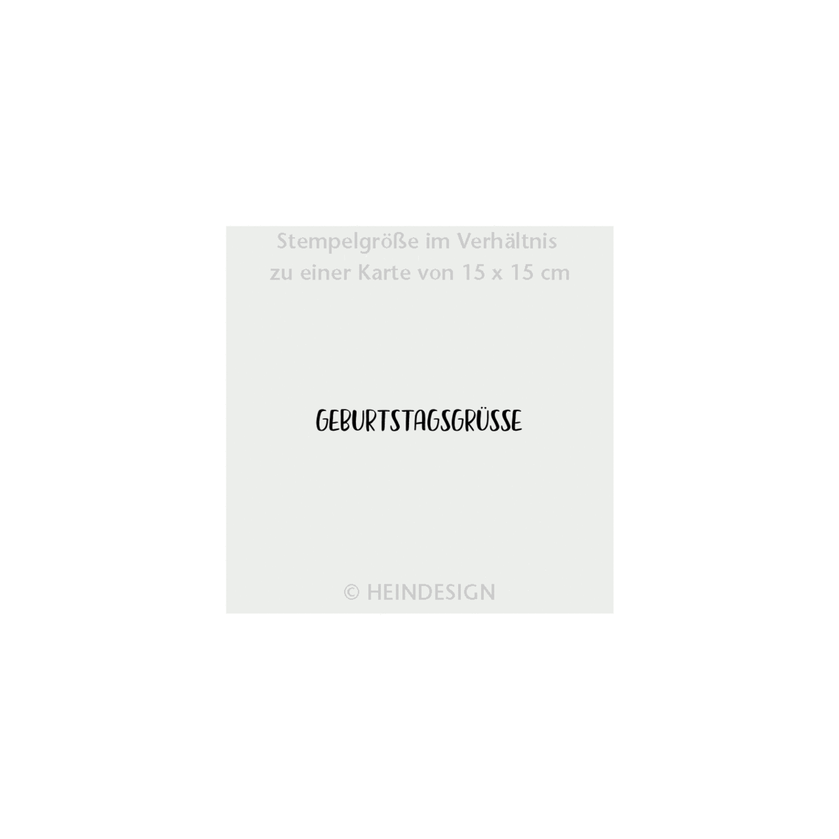 Stempel: Geburtstagsgrüsse