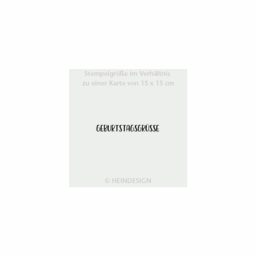 Stempel: Geburtstagsgrüsse