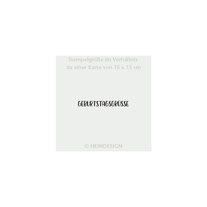 Stempel: Geburtstagsgrüsse