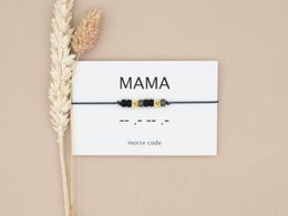 Morse code armband Mama (zilver,rosé goud,goud)