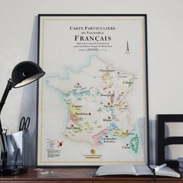 La Carte des Vins de France - 50 x 70 cm