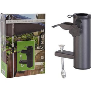 Parasol holder for balcony or table
