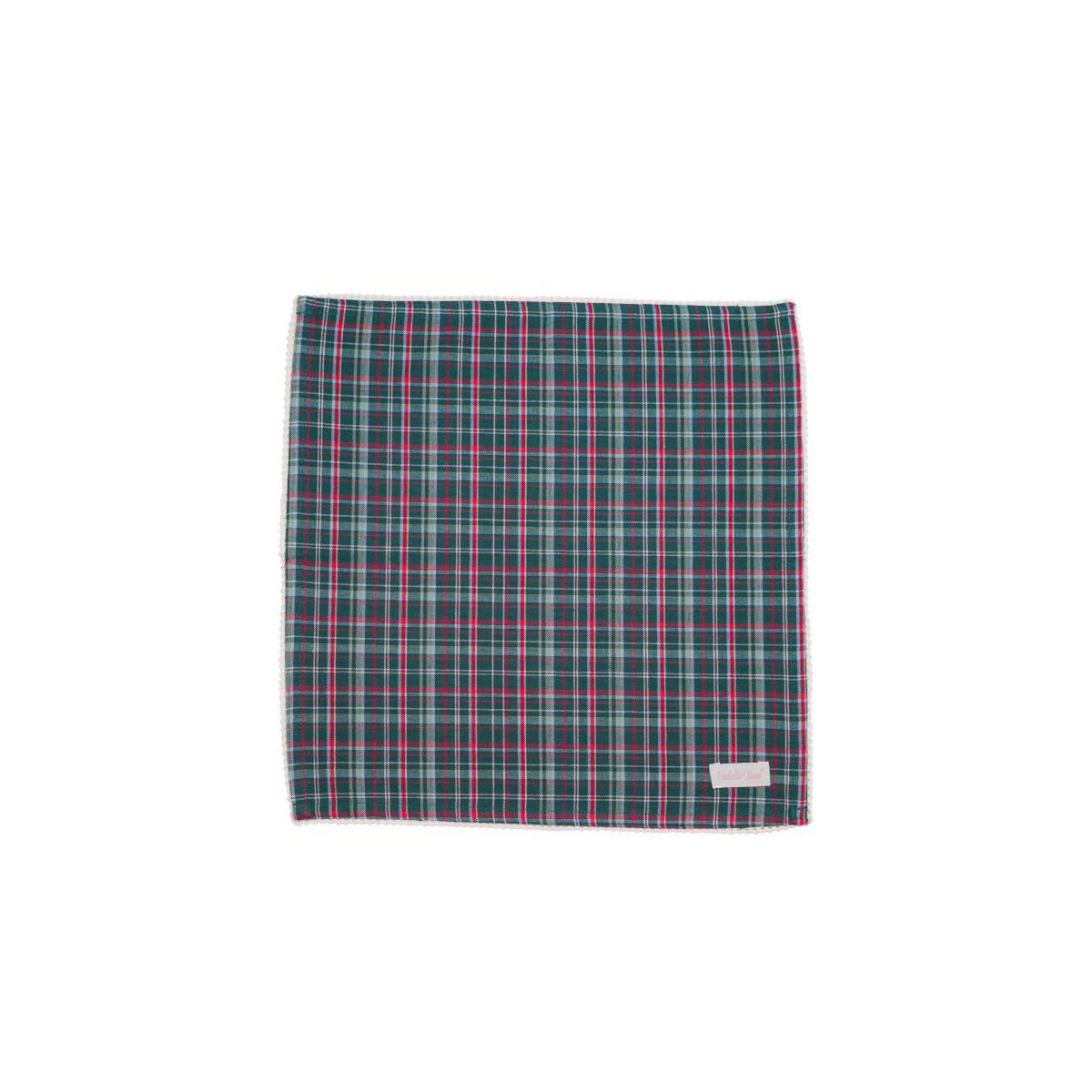 Tovagliolo con pizzo Lisa check 40x40 cm Isabelle Rose