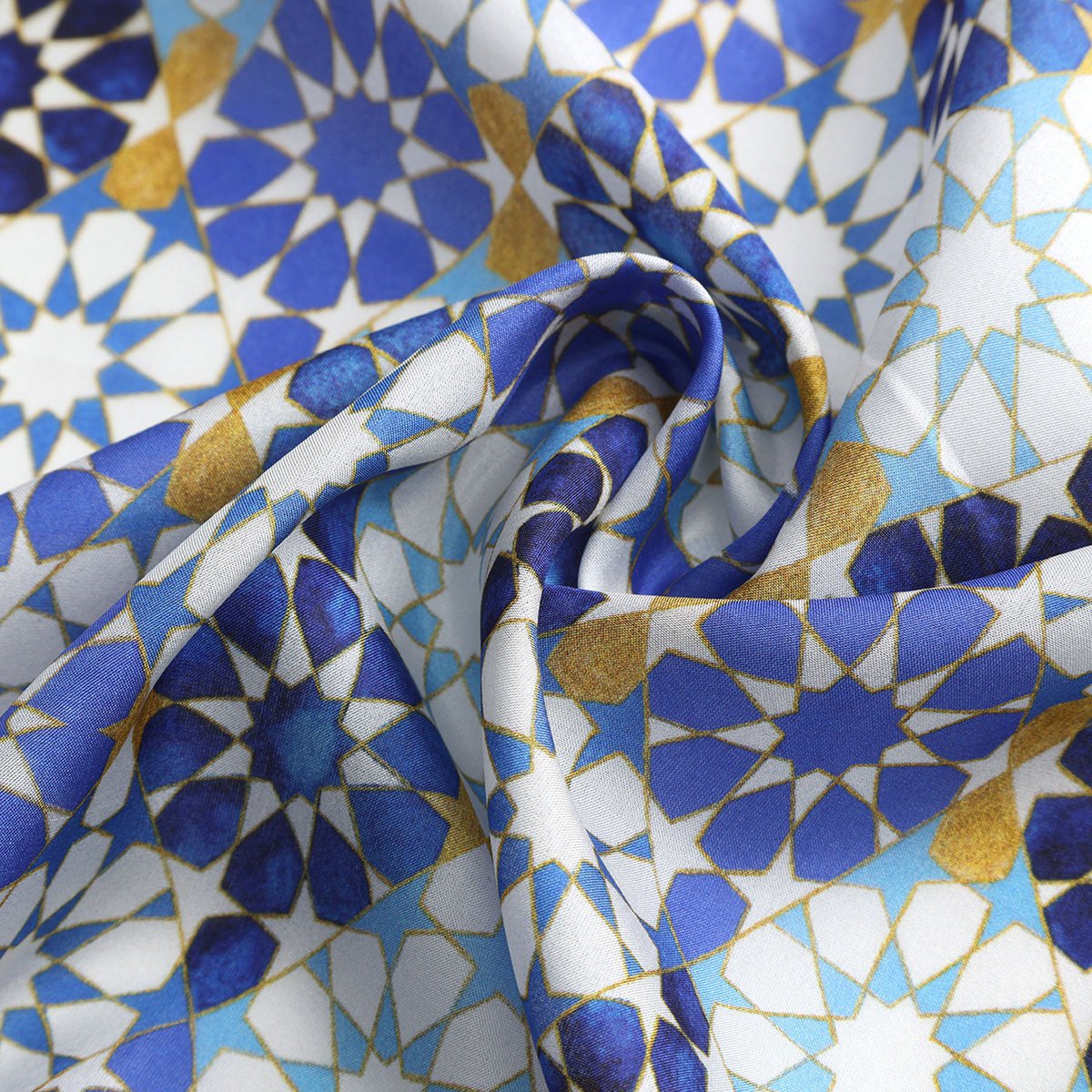 Blue Neck Scarf 100% Silk DalAhorra